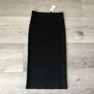 Midi High Waisted Sweater Skirt